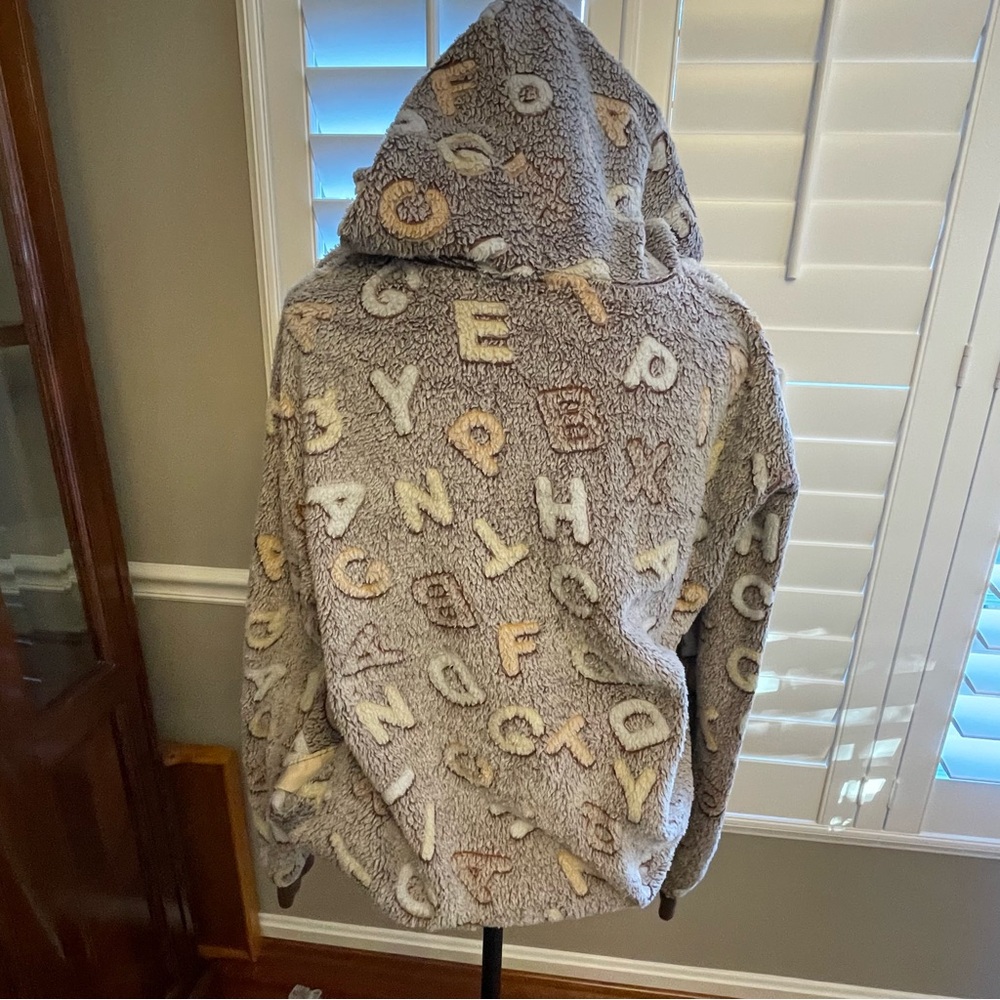 Cozy Gray Alphabet Sweater teacher - Picture 4 of 5